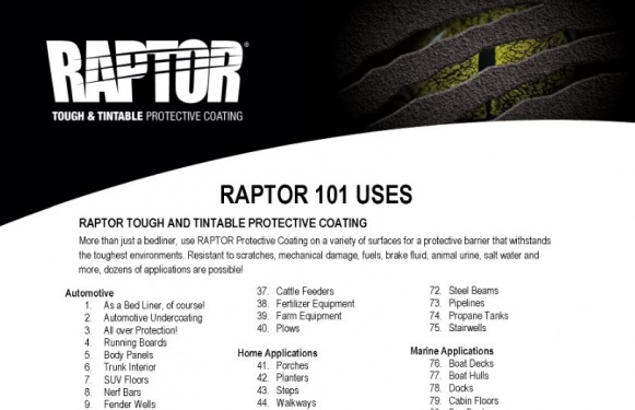 101 Uses of Raptor