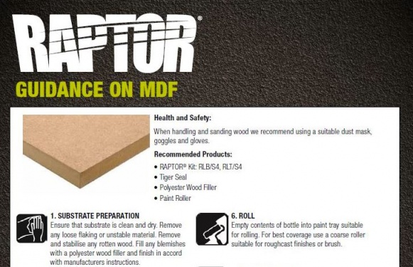 Raptor on Mdf