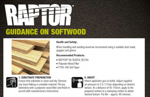 Raptor on Softwood