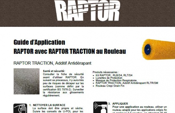 RAPTOR avec RAPTOR TRACTION au Rouleau