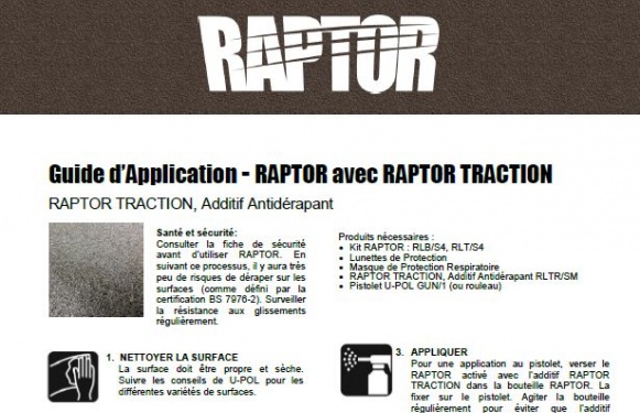 RAPTOR avec RAPTOR TRACTION