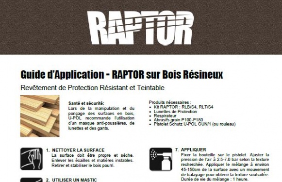 RAPTOR sur Bois Résineux