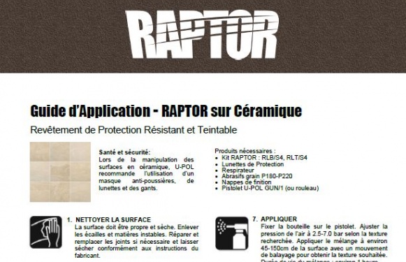 RAPTOR sur Céramique